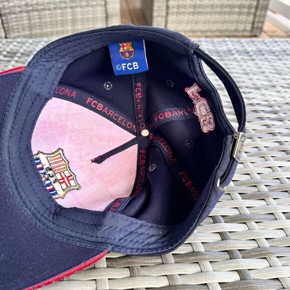 FC Barcelona Embroidered Adjustable Cap Maroon Blue Soccer La Liga Barca - Picture 8 of 8
